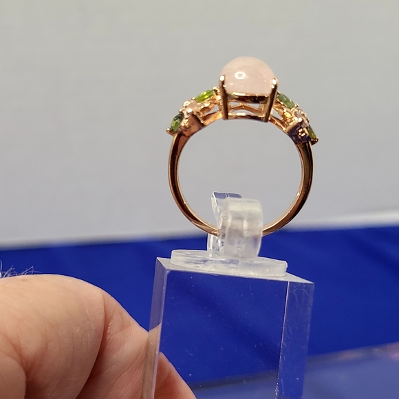 Morganite Pear cut Rose Gold Ring - Picture 5 of 12